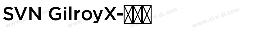 SVN GilroyX字体转换